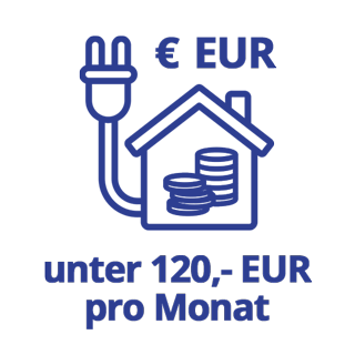 unter 120 EUR p. Monat