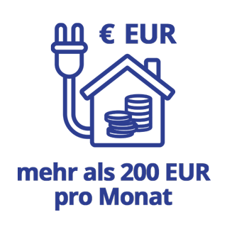 mehr als 200 EUR p. Monat